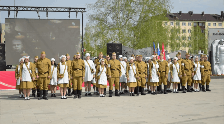 По всему Кузбассу проходят мероприятия в честь 80-летия Победы