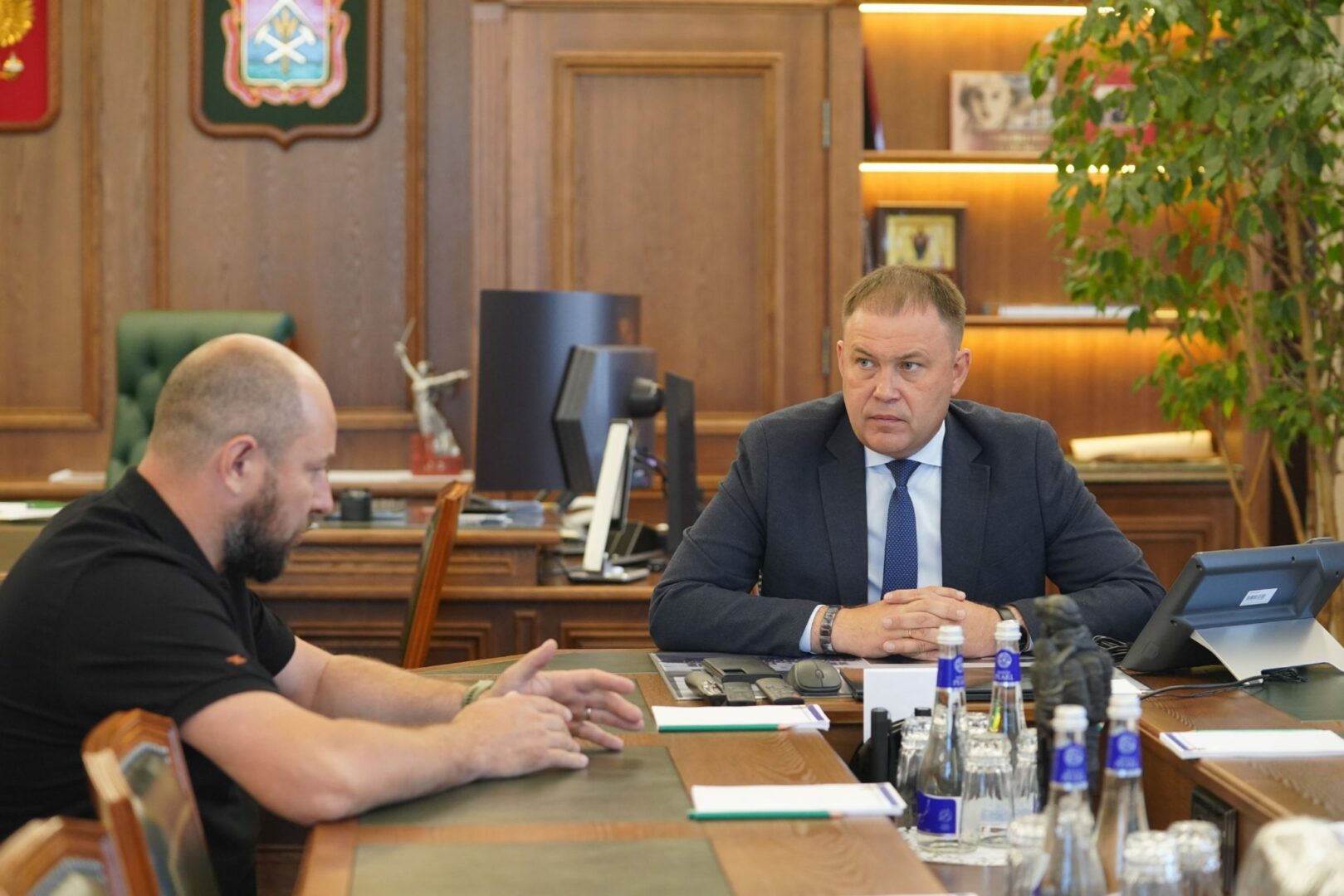 Илья Середюк встретился с председателем Кузбасского союза ветеранов СВО
